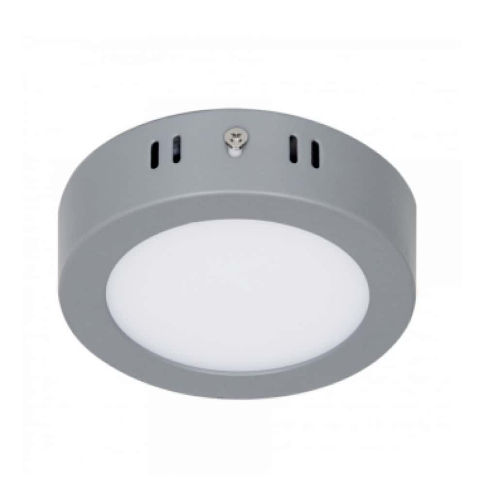Luminario redondo gris LED 6 W Volteck PLA-214L - Miniatura 1