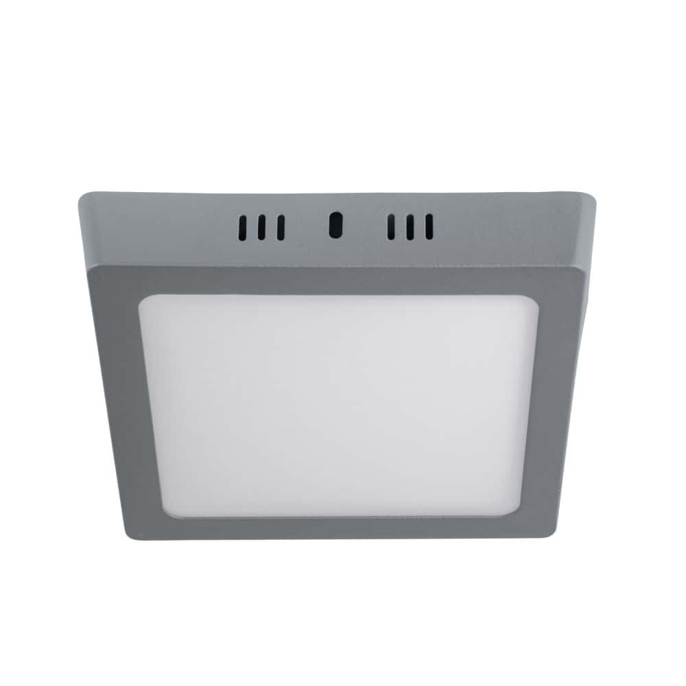 Luminario cuadrado gris LED 12 W Volteck PLA-219L - Miniatura 1