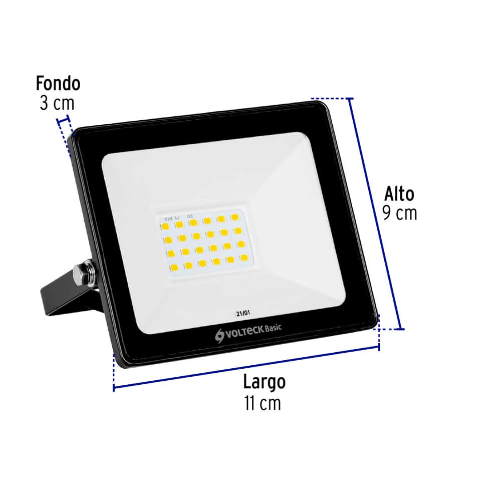 Reflector ultra delgado LED 20 W Volteck REF-401L - Miniatura 3