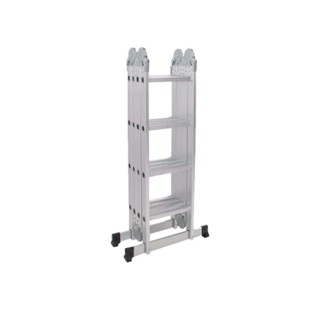Escalera multifuncional de aluminio reforzado de 4 secciones - Miniatura 1