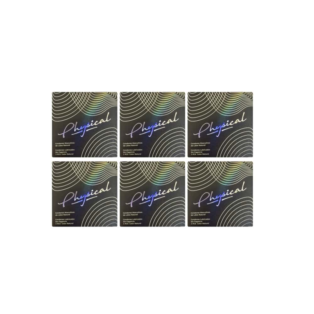 Condones lubricados de látex natural Physical (6 x 3 U) - Miniatura 1