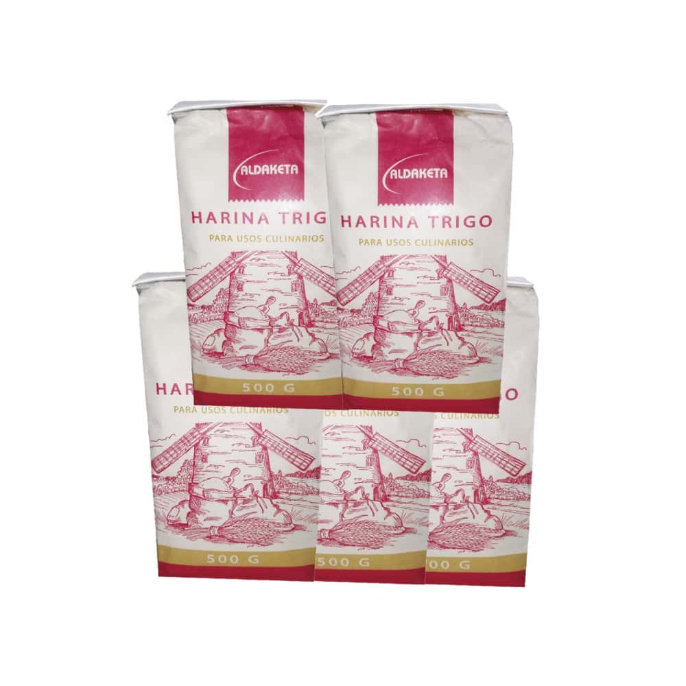 Harina de trigo (5 x 500 g / 1.1 lb) - Miniatura 1