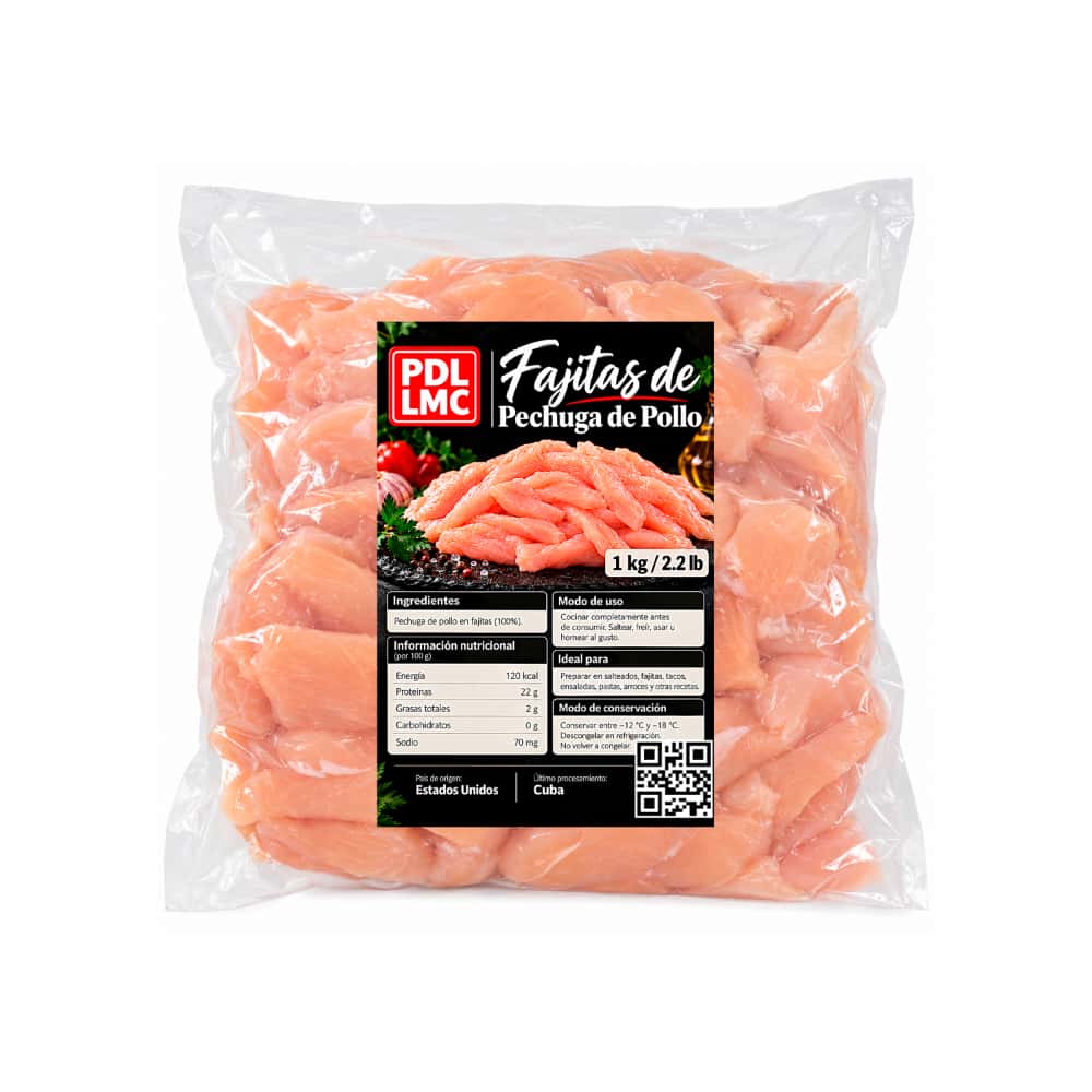 Fajitas de Pechuga de Pollo PDL LMC (1 kg / 2.2 lb) - Miniatura 2