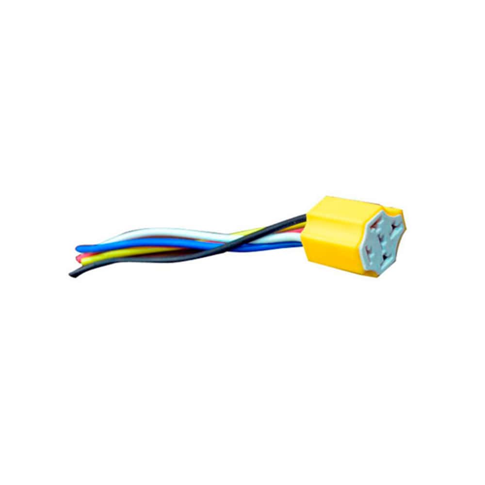 Base de cerámica - conector o socket - para relay de 5 patas Lafa - Miniatura 2