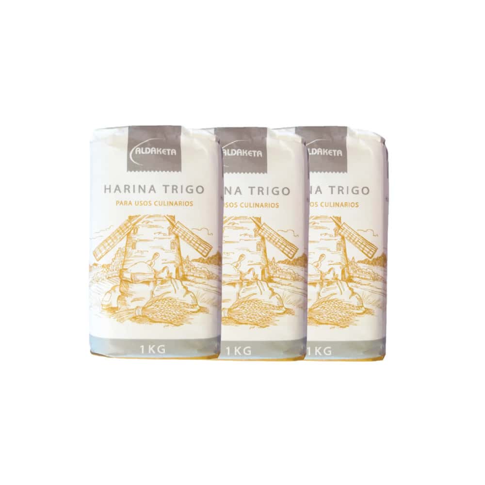 Harina de trigo (3 x 1 kg / 2.2 lb) - Miniatura 1
