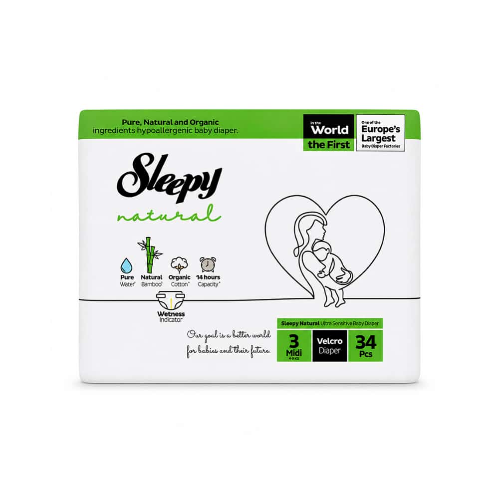 Pañales para bebé etapa 3 Sleepy Natural (34 U) - Miniatura 1