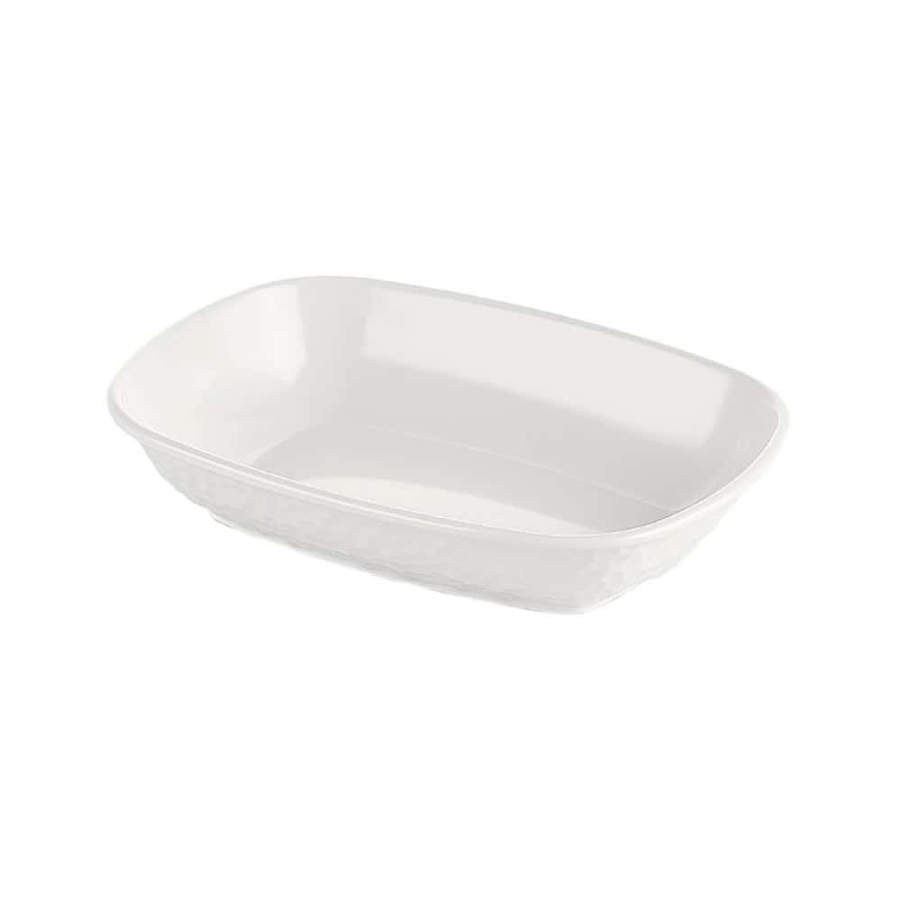 Plato rectangular color blanco crema Kulsan - Miniatura 1