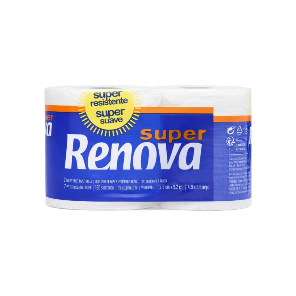 Papel higiénico blanco doble capa Super Renova (2 U) - Miniatura 1