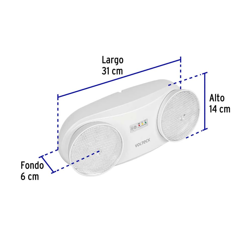 Lámpara de emergencia recargable Volteck LAE-24D - Miniatura 3