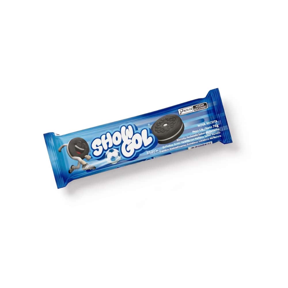 Galletas rellenas con crema sabor vainilla Show Gol (4 x 76 g / 2.68 oz) - Miniatura 2