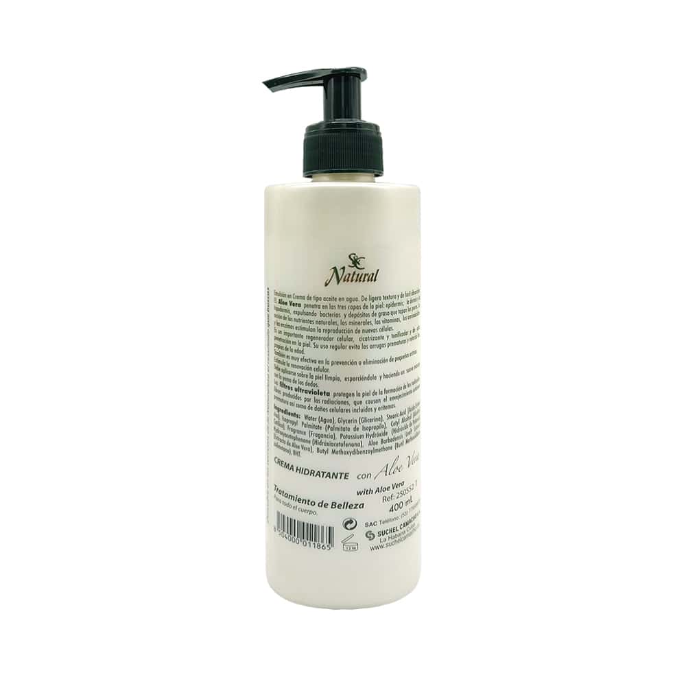 Crema hidratante con aloe vera para todo el cuerpo Natural S&C (400 ml) - Miniatura 2