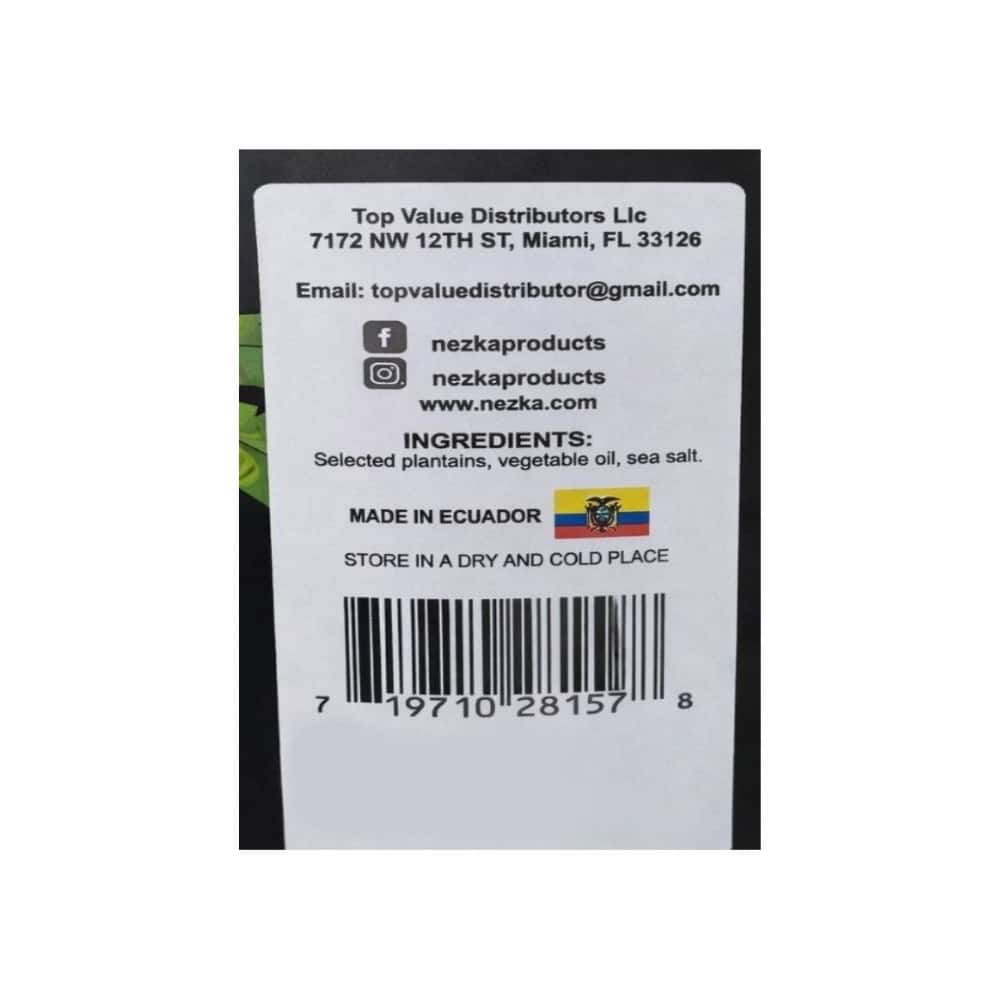 Chips de plátano caseras con sal marina Nezka (800g / 28 oz) - Miniatura 2