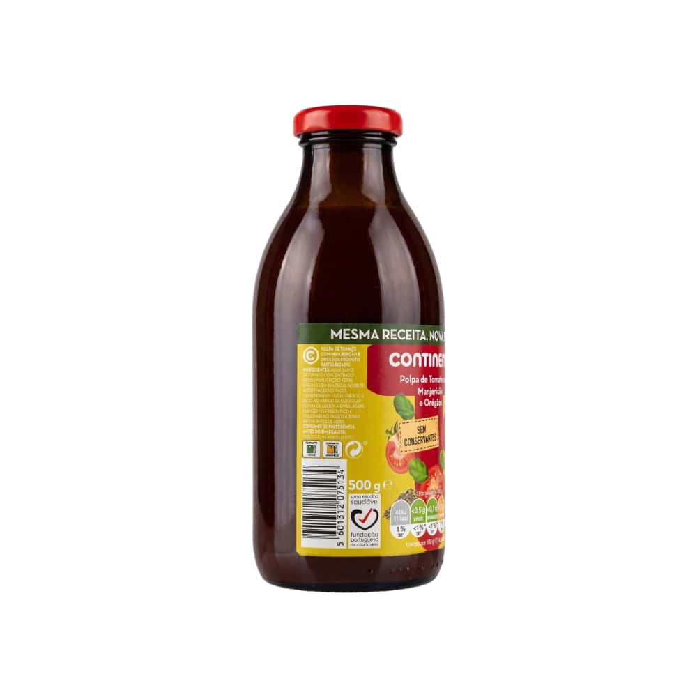 Pulpa de tomate con albahaca y orégano Continente (500 g / 17.64 oz) - Miniatura 2