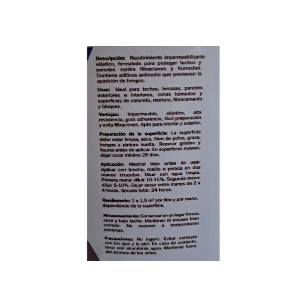 Pintura impermeabilizante revestimiento antigoteras color verde TITAN (10 L) - Miniatura 2