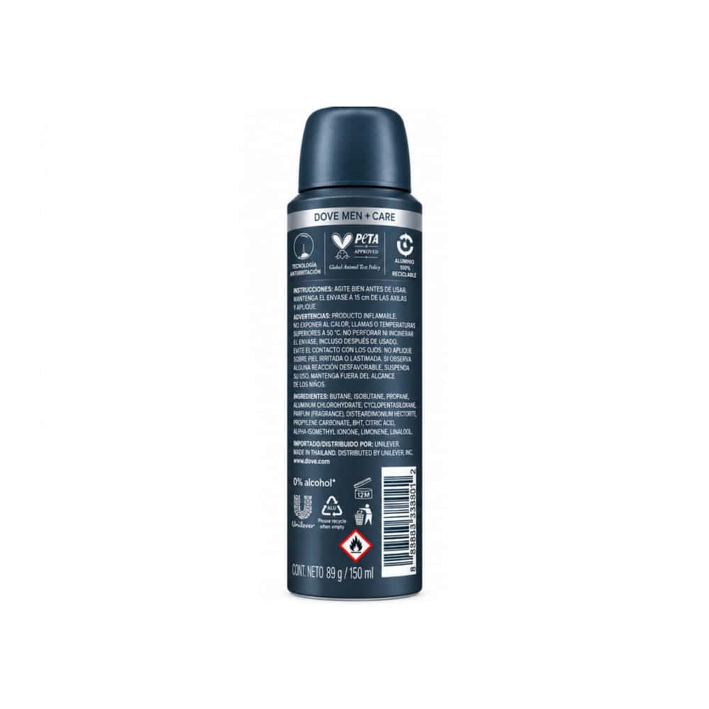 Desodorante antitranspirante en aerosol Dove Men+Care Comfort Protection Edición Limitada FIFA (150 ml) - Miniatura 2