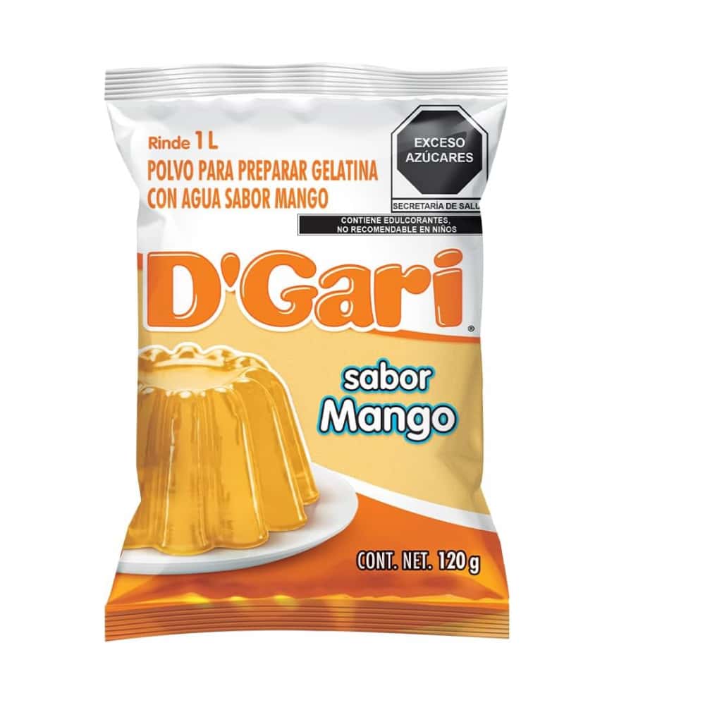 Gelatina de sabor mango D'Gari (120 g / 4.23 oz) - Miniatura 1