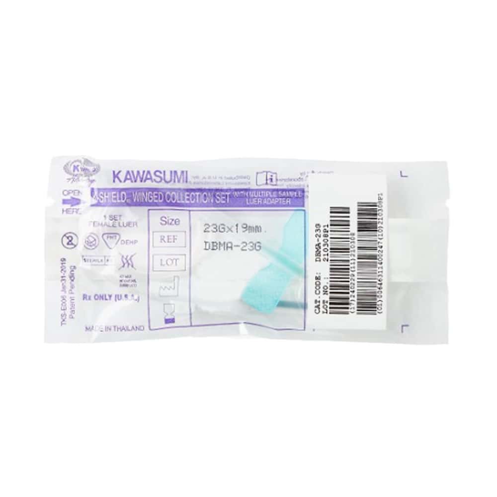 Set de extracción de sangre, tubo estéril de 12", aguja de seguridad de 23G x 19 mm. - Miniatura 2