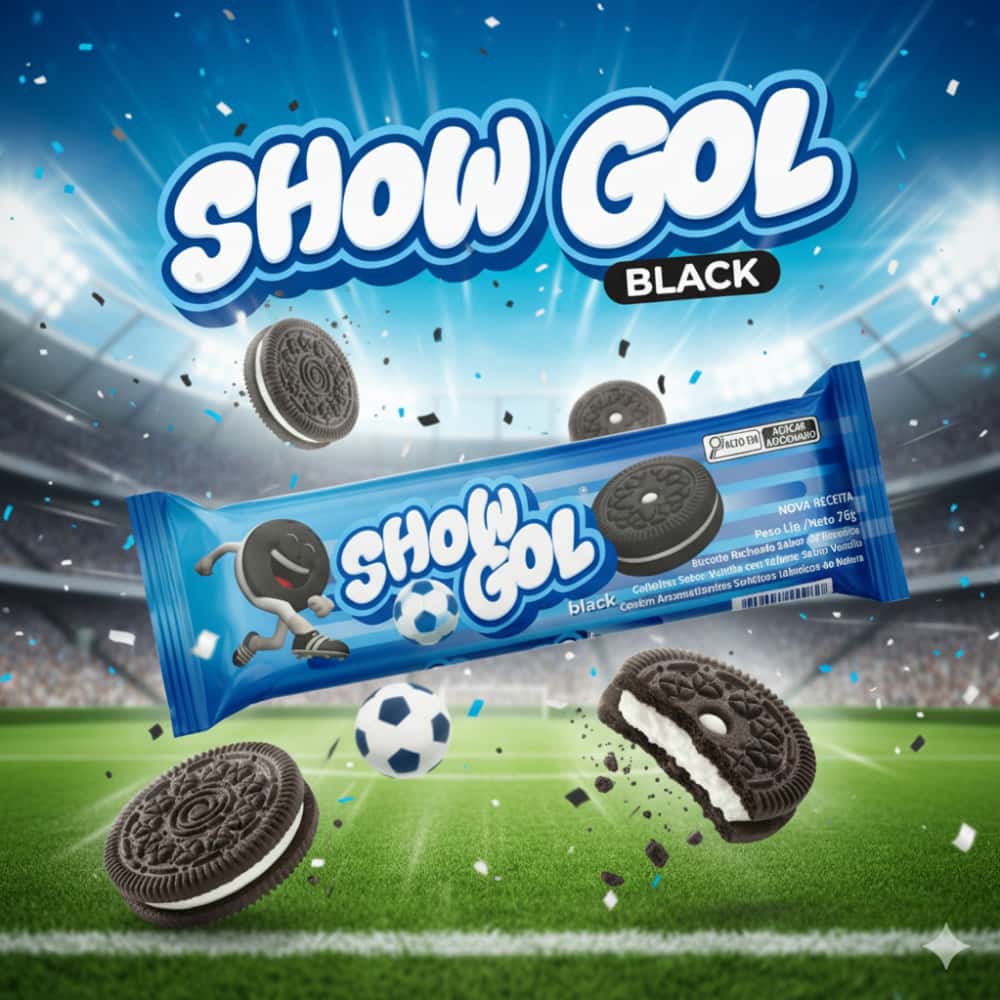 Galletas rellenas con crema sabor vainilla Show Gol (6 x 76 g / 2.68 oz) - Miniatura 4