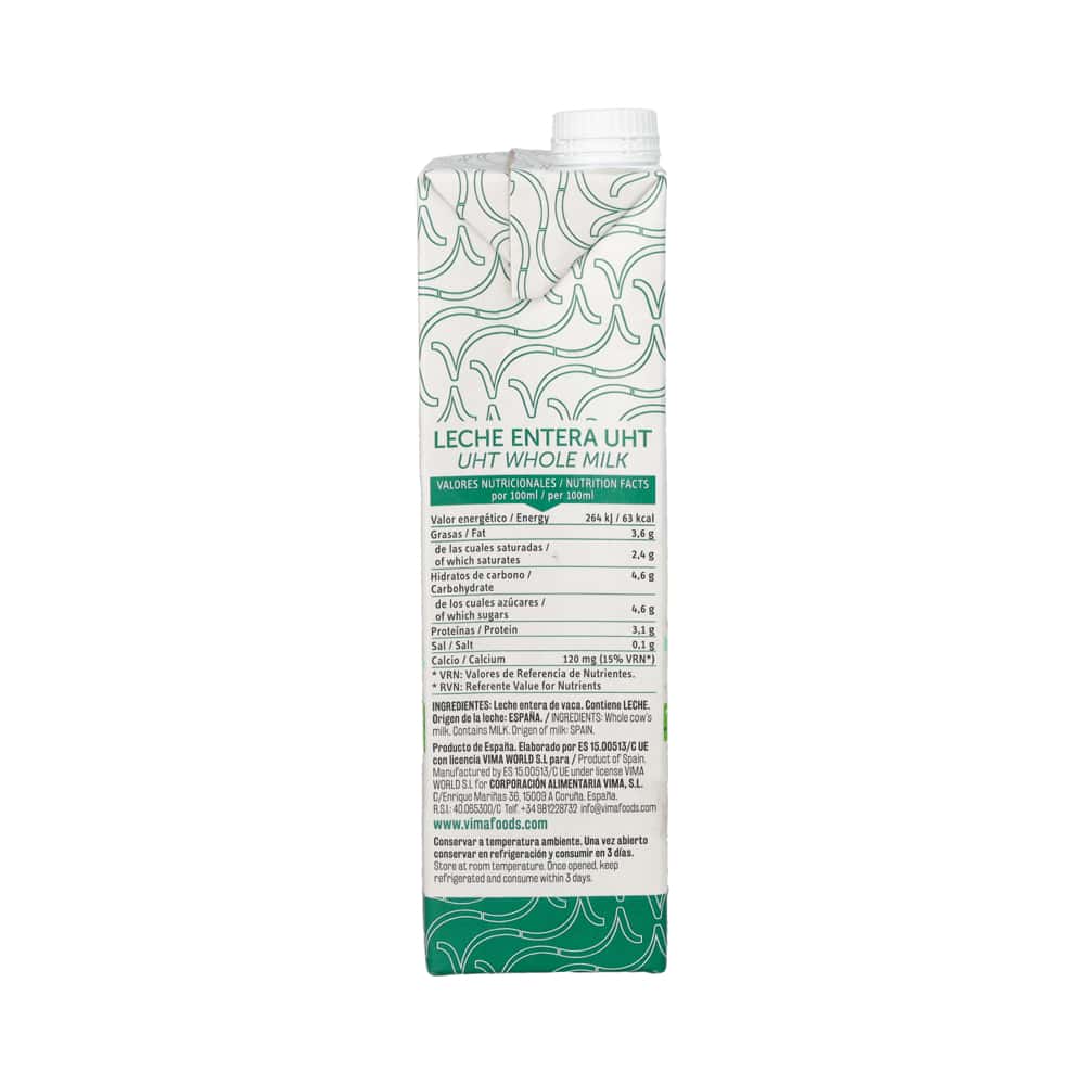 Leche entera Vima Foods (1 L) - Miniatura 7