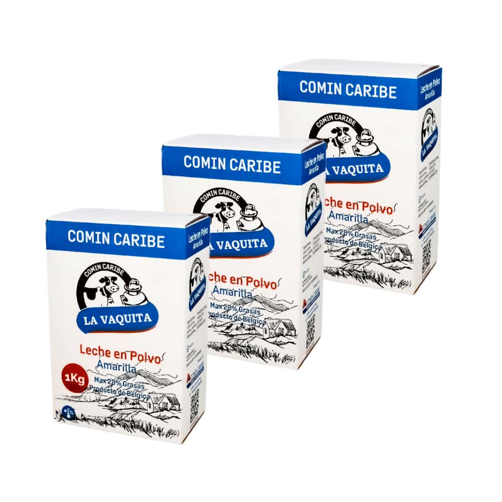 Leche entera en polvo La Vaquita (3 x 1 kg / 2.2 lb) - Miniatura 1