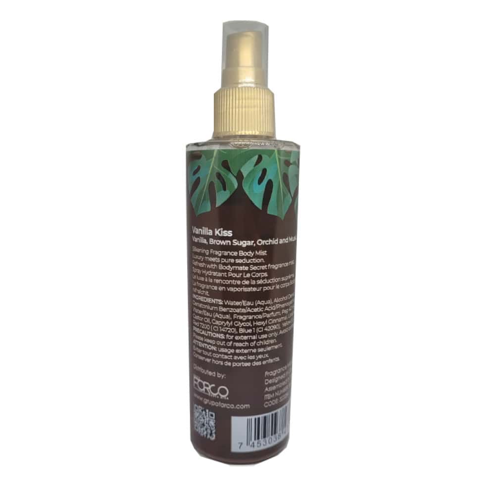 Colonia corporal - perfume spray - para mujer fragancia combinada de vainilla y azúcar morena Bodymate (250 ml / 8.4 fl.oz.) - Miniatura 3