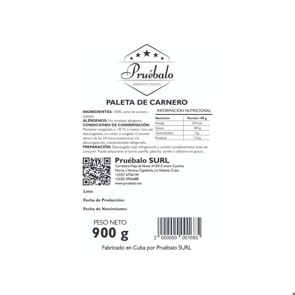 Paleta de carnero Pruébalo (900 g / 1.98 lb) - Miniatura 3