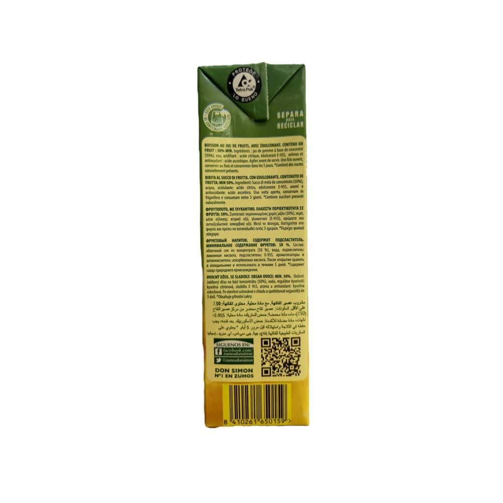 Jugo de manzana Don Simon (3 x 1 L) - Miniatura 4