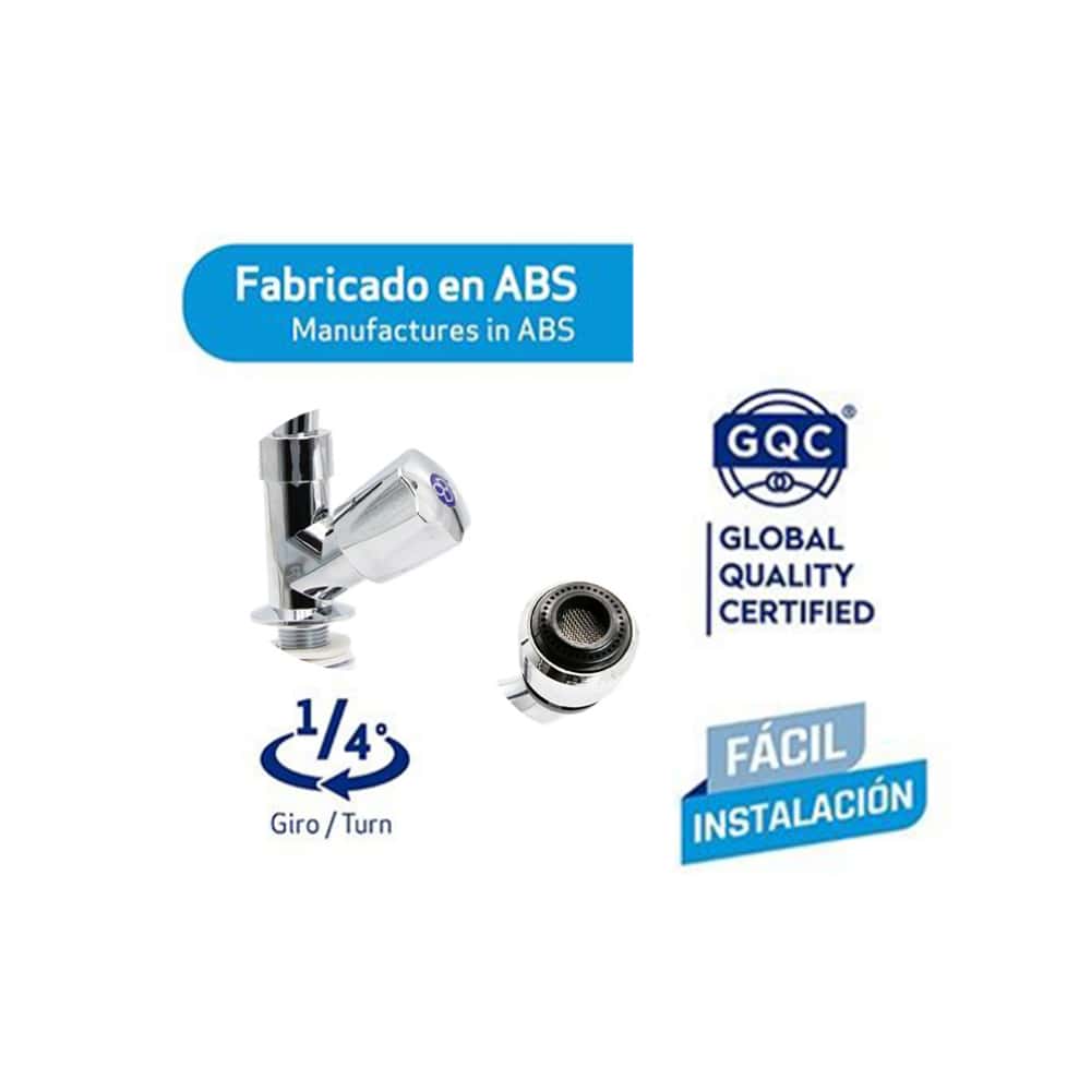 Llave individual de ABS cromado para fregadero Griven - Miniatura 2