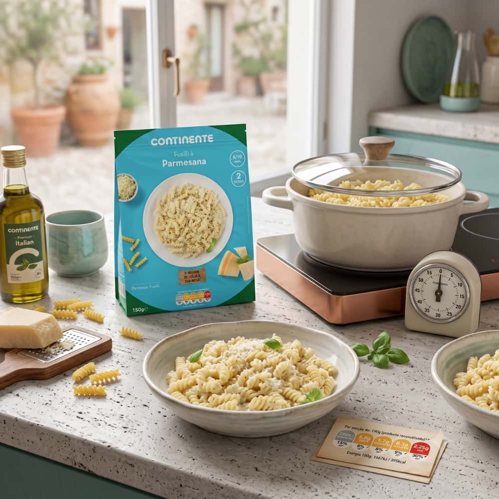 Pasta Fusilli con salsa de queso Continente (150 g / 5.29 oz) - Miniatura 3