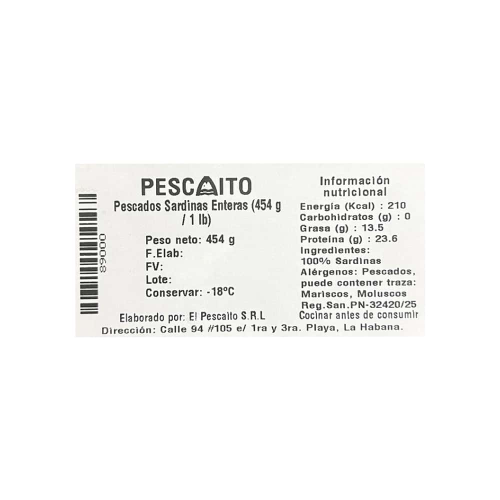 Sardinas enteras Pescaito (454 g / 1 lb) - Miniatura 4