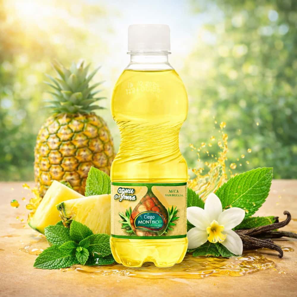 Agua saborizada de piña Ciego Montero (330 ml) - Miniatura 4
