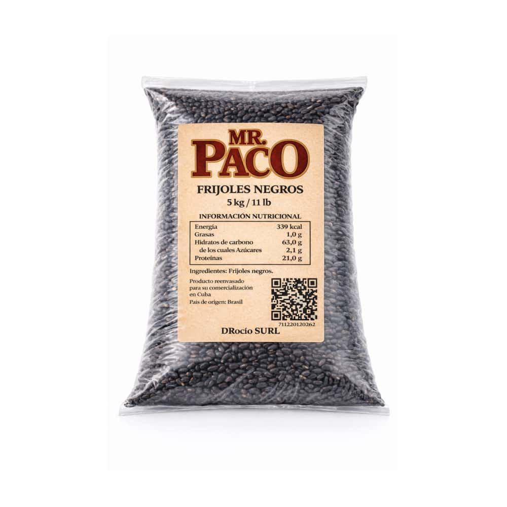 Frijoles negros Mr. Paco (5 kg / 11 lb) - Miniatura 1