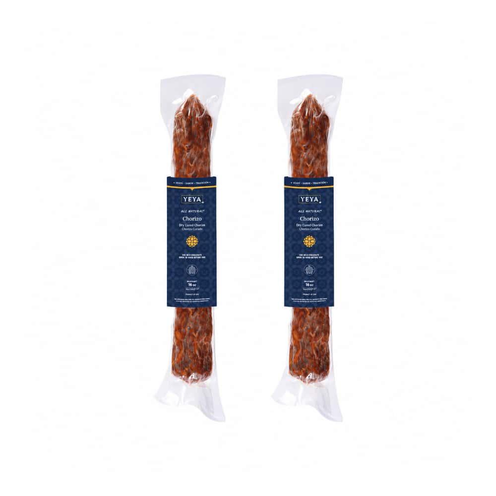 Chorizo curado tipo vela YEYA (2 x 454 g / 16 oz) - Miniatura 1