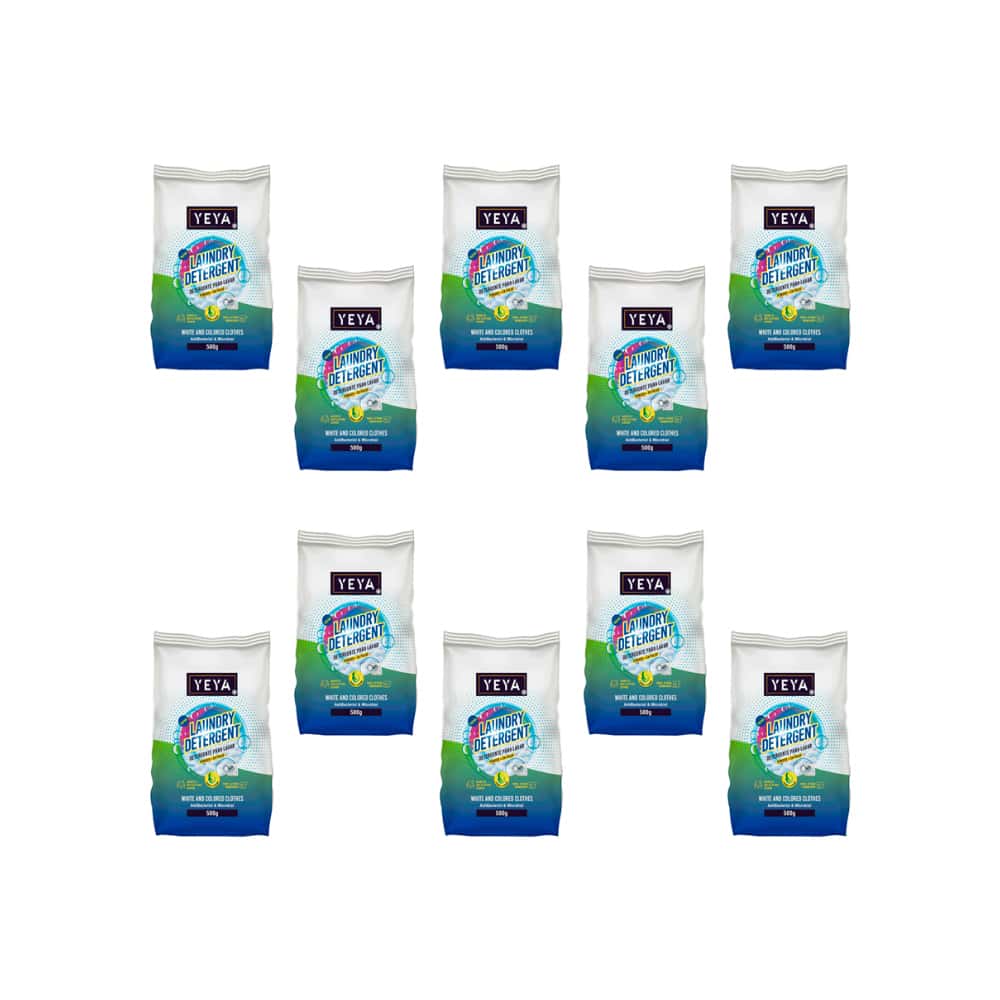 Detergente en polvo con aroma a limón YEYA (10 x 500 g / 1.1 lb) - Miniatura 1