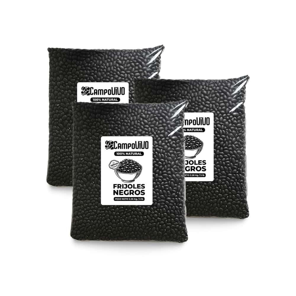 Frijoles negros Campo Vivo (3 x 2.26 kg / 5 lb) - Miniatura 1