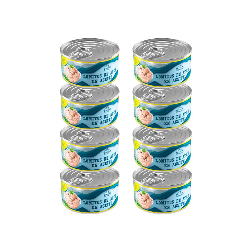 Atún en lomitos en aceite vegetal Kada (8 x 160 g / 5.6 oz) - Miniatura 1
