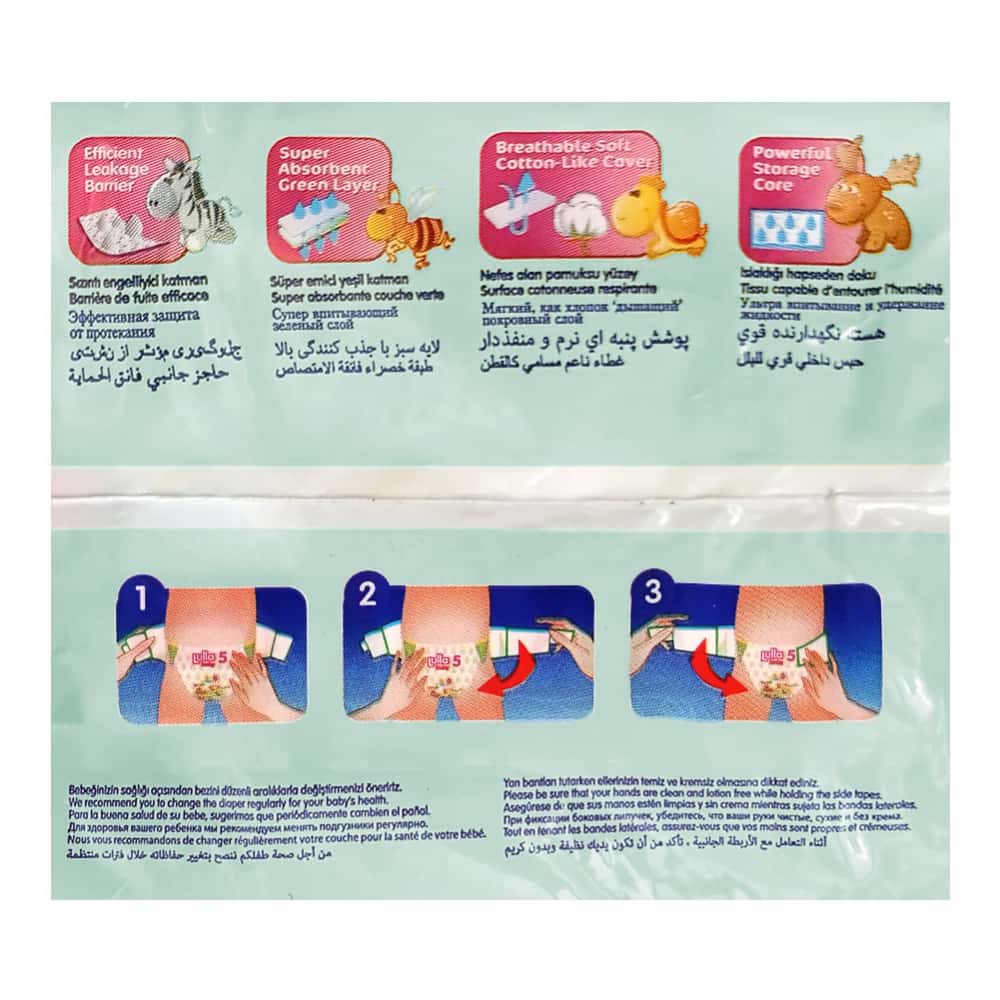 Pañales desechables para bebé etapa 5 Junior Lulla Baby (6 U) - Miniatura 2