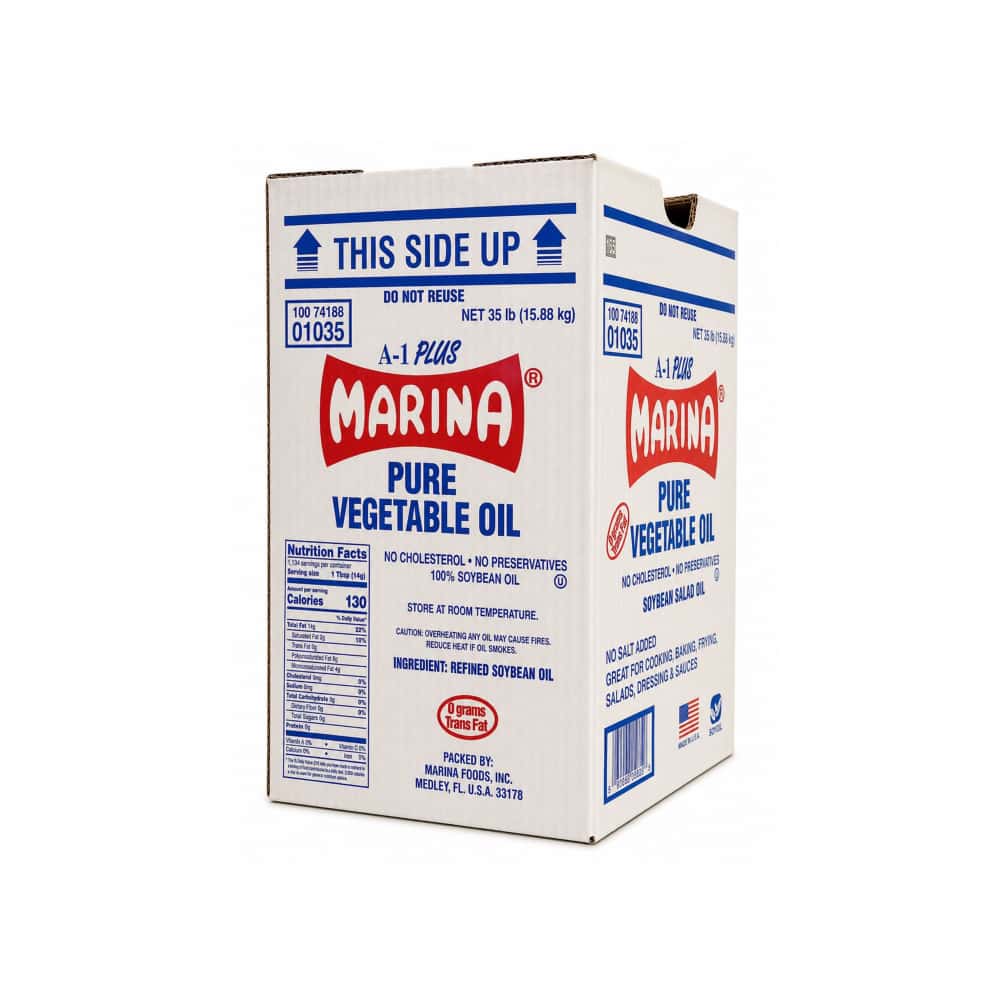 Aceite vegetal puro de soya Marina (15.88 kg / 35 lb) - Miniatura 3