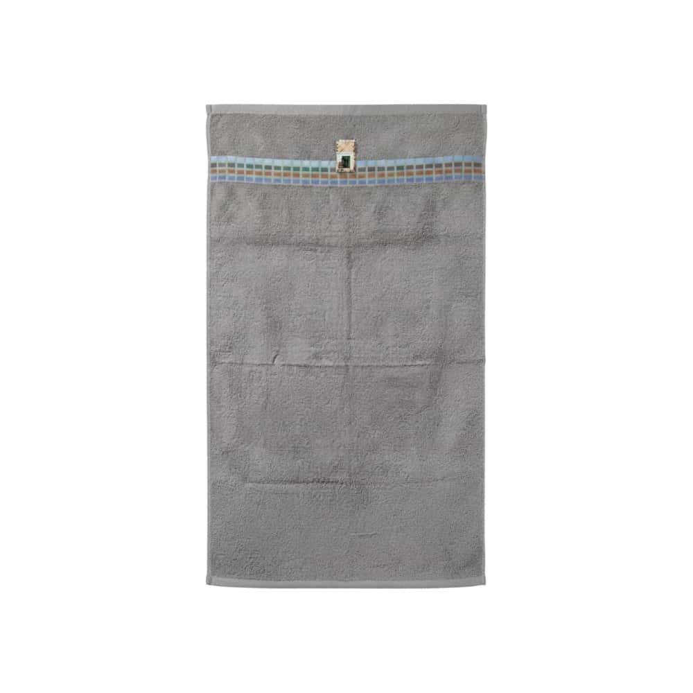 Toalla de baño de algodón gris Gutza - Miniatura 1
