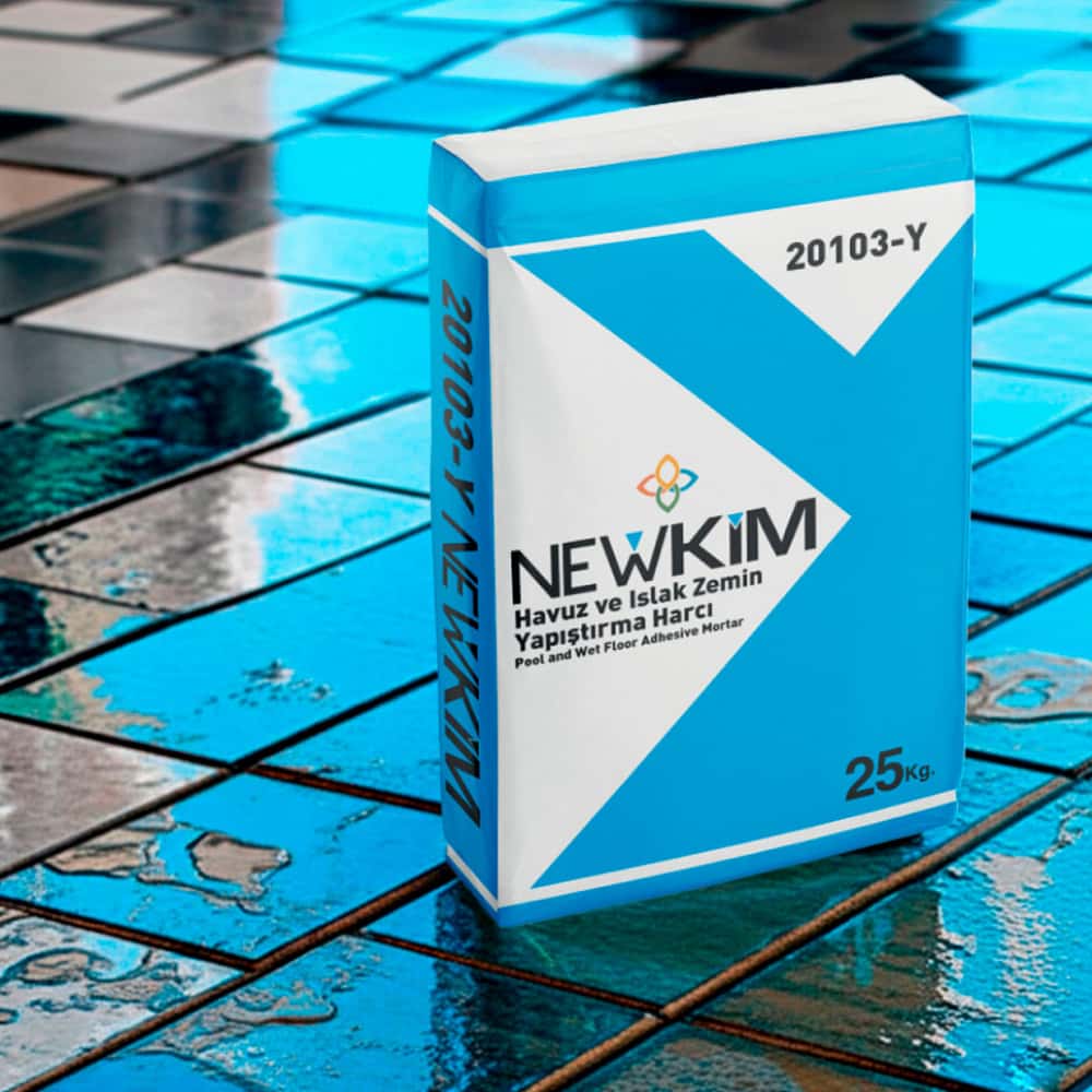 Mortero adhesivo para piscinas y suelos húmedos Newkim (25 kg / 55 lb) - Miniatura 5