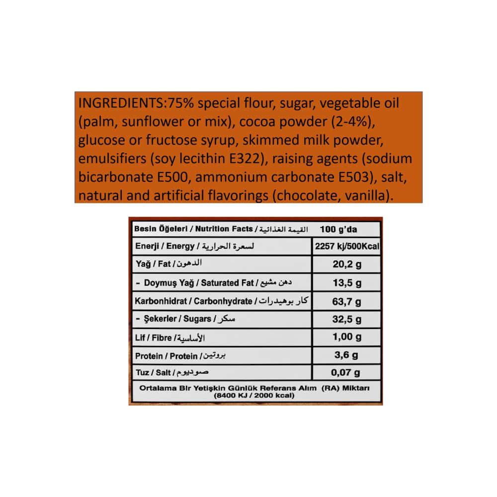 Galleta sándwich de crema de cacao Keyf Golda (4 X 140 g / 4.94 oz) - Miniatura 4