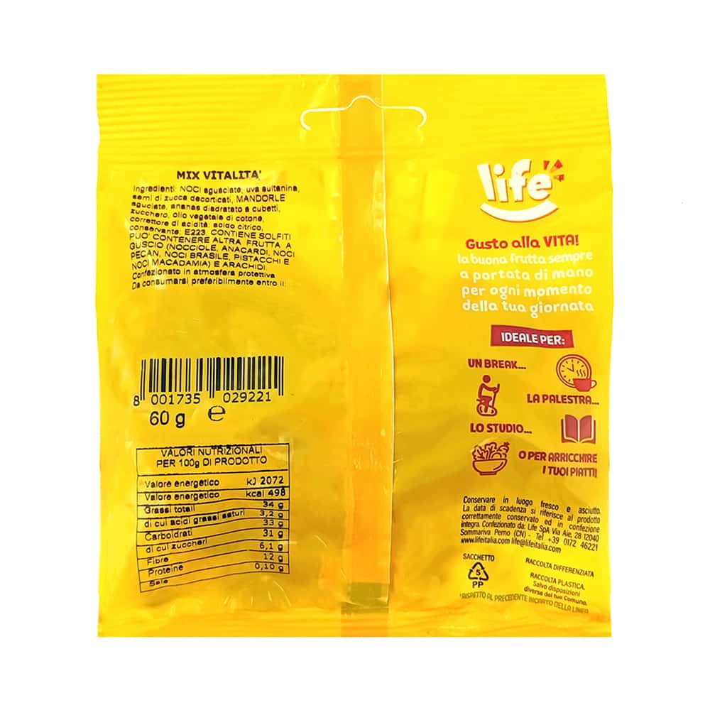 Mix Vitalitá frutos secos Life (60 g / 2.12 oz) - Miniatura 2