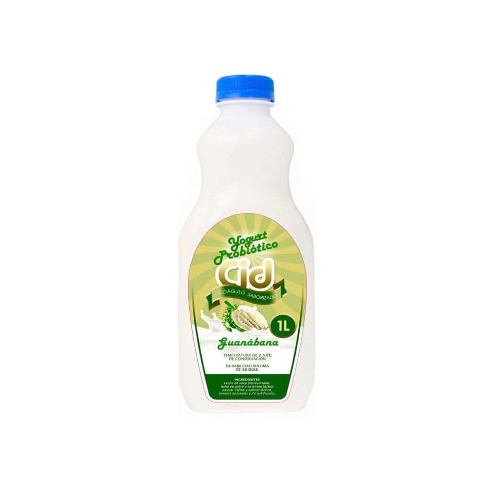 Yogurt probiótico de coágulo saborizado de guanábana Cid (1 L) - Miniatura 1