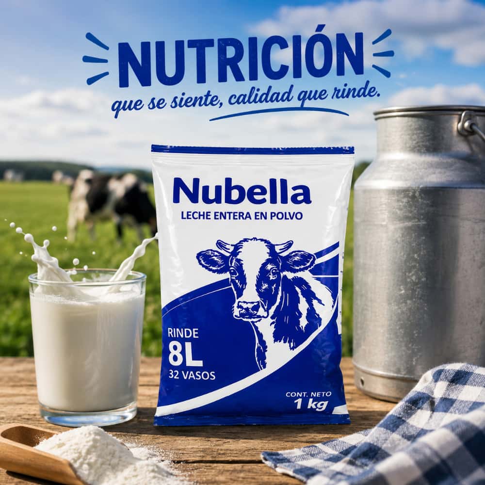 Leche en polvo entera Nubella (3 x 1 kg / 2.2 lb) - Miniatura 4
