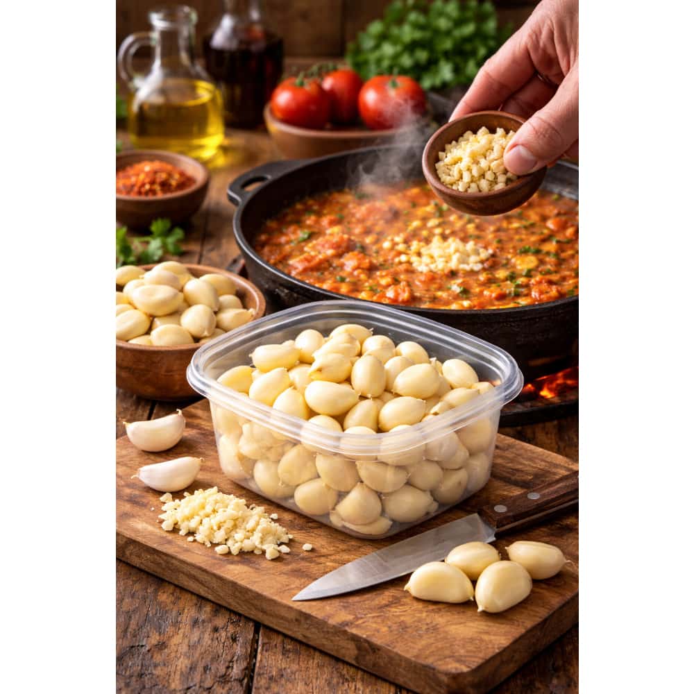 Ajo pelado desgranado congelado Los del Pino (130 g / 4.58 oz) - Miniatura 4