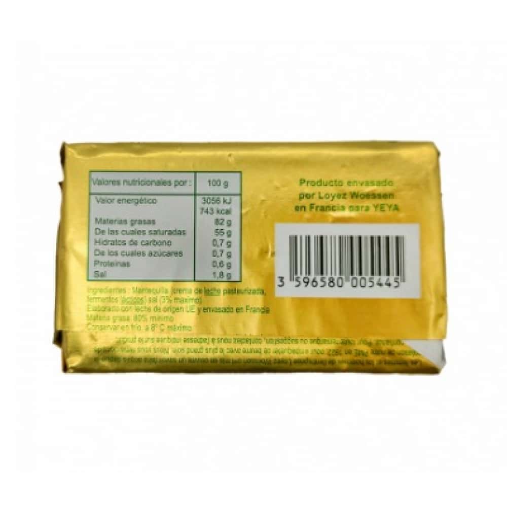Mantequilla con sal YEYA (250 g / 8.81 oz) - Miniatura 2