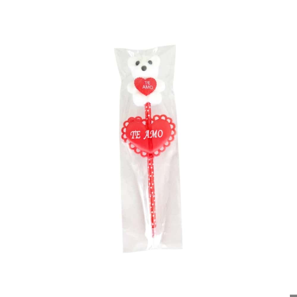 Bolígrafo decorado con oso y corazón Tiara - Miniatura 3
