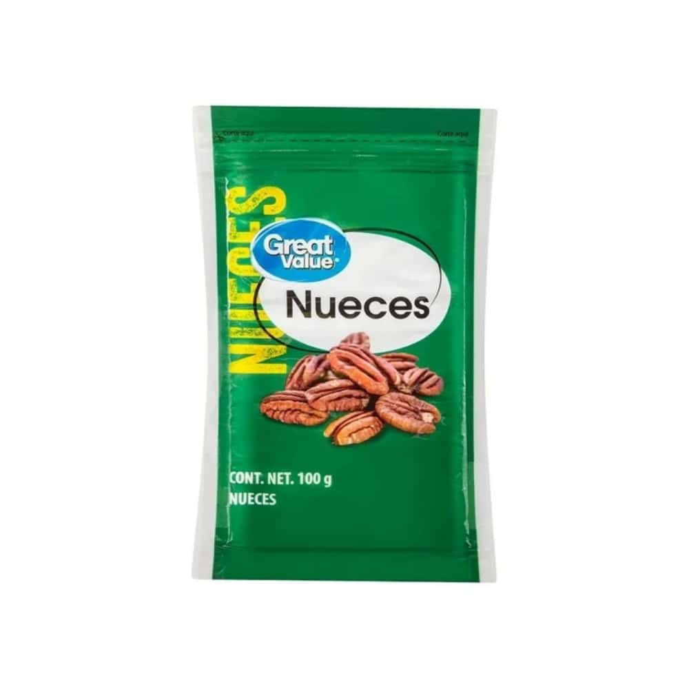 Nueces Great Value (100 g / 3.5 oz) - Miniatura 1