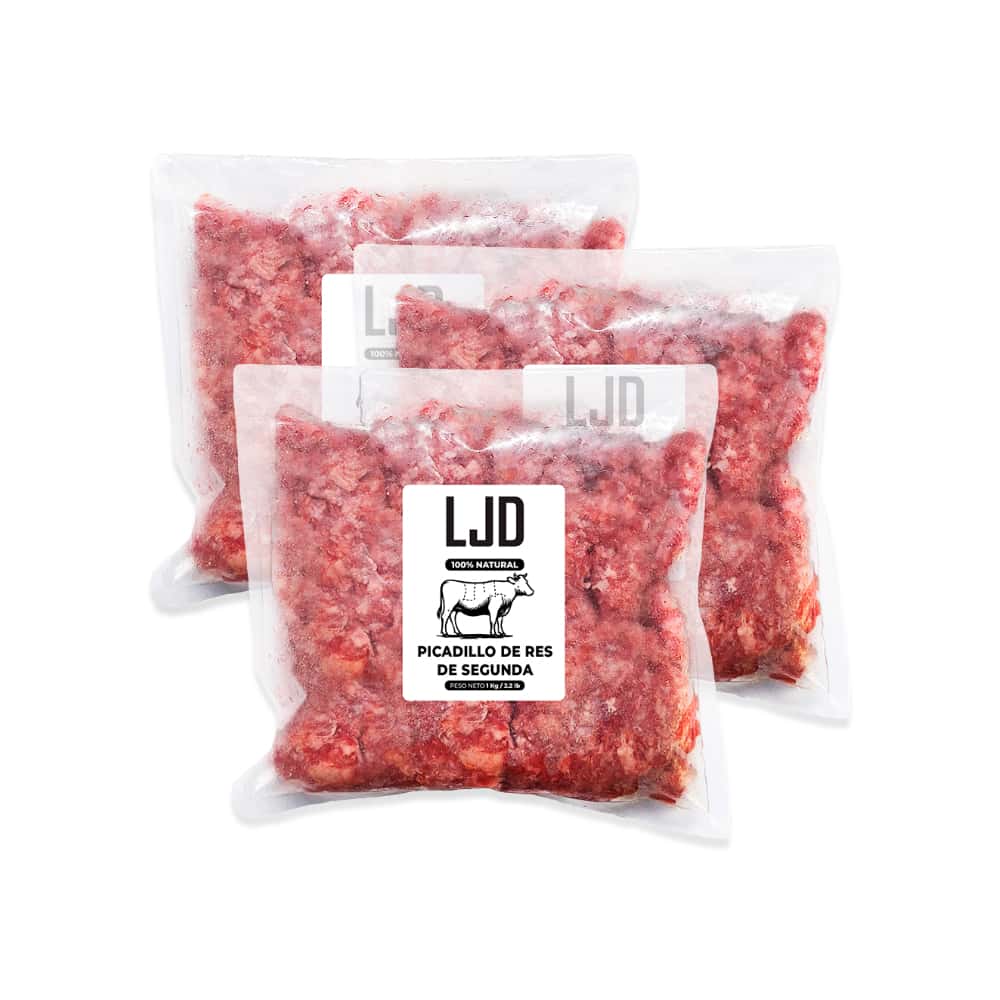 Picadillo de res de segunda LJD (3 x 1 kg / 2.2 lb) - Miniatura 1