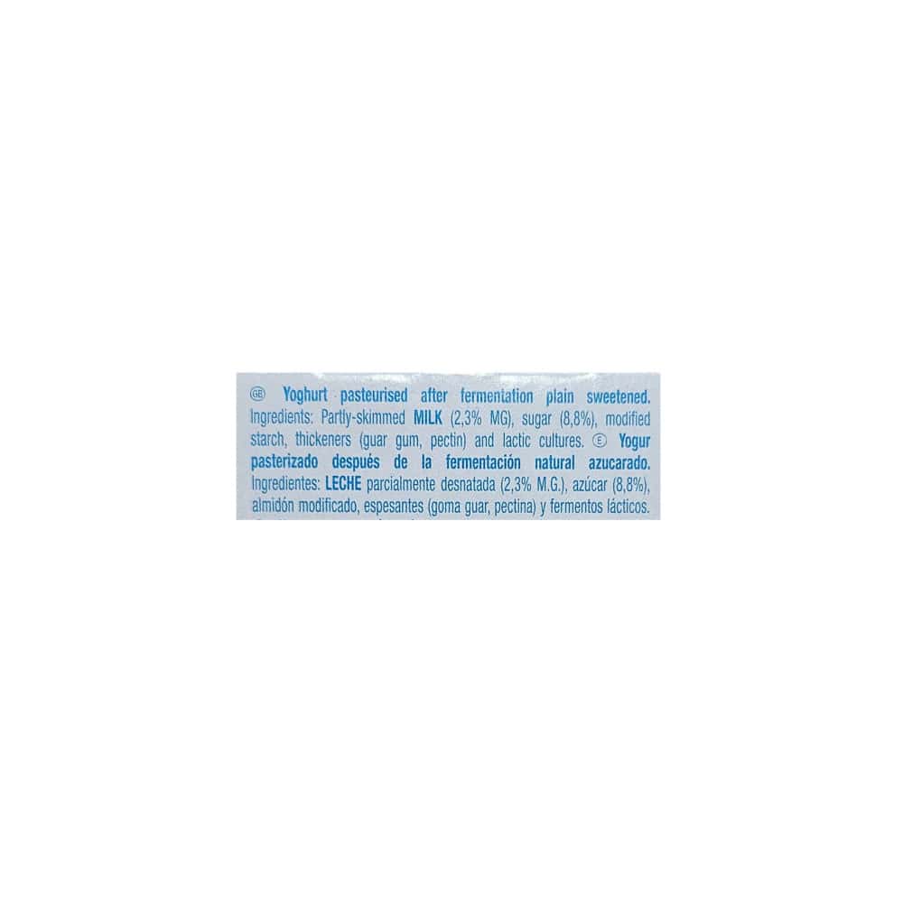 Yogurt pasteurizado sabor natural azucarado Yogu+ Feiraco (4 x 125 g / 4.41 oz) - Miniatura 3